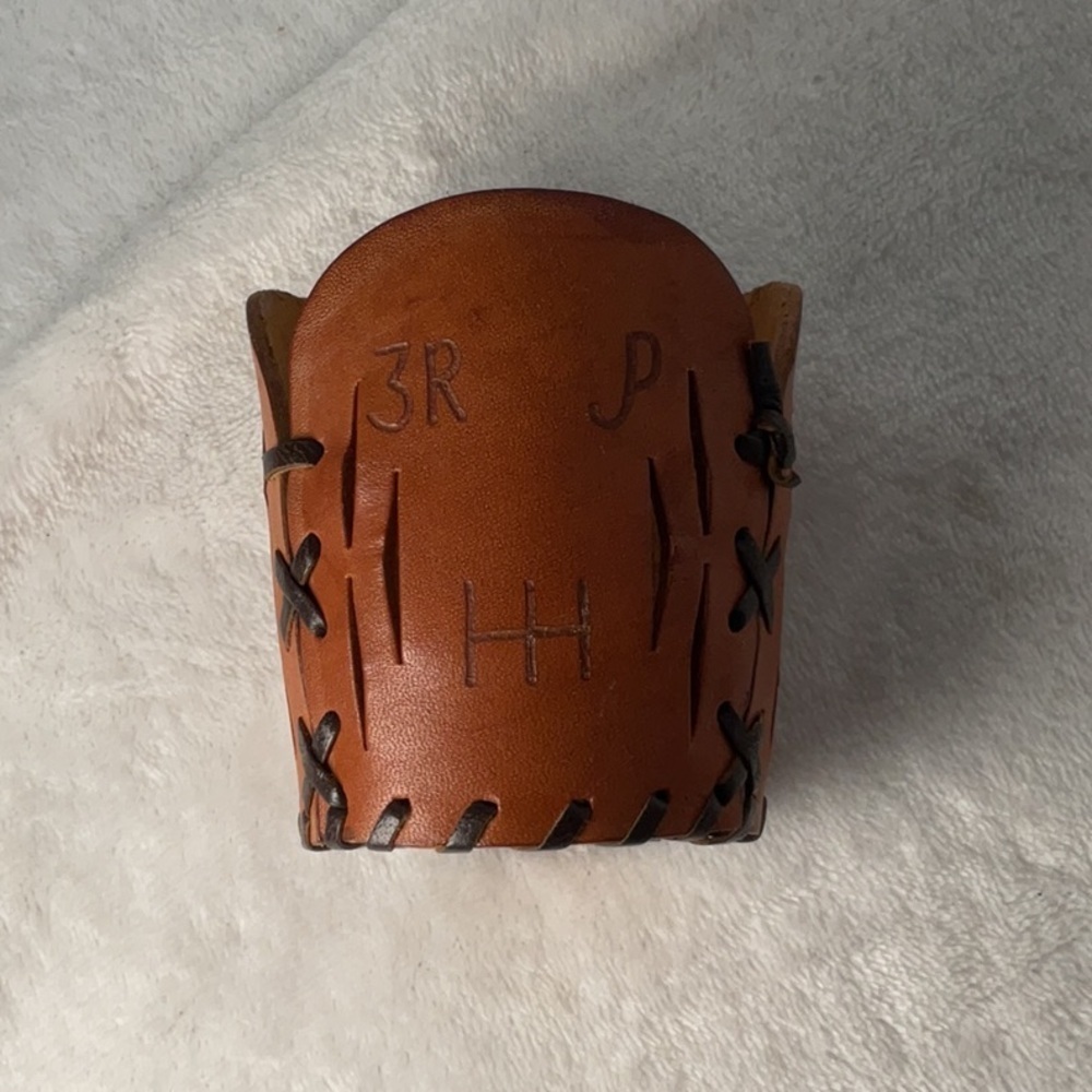 vintage 1960’s leather drink holders